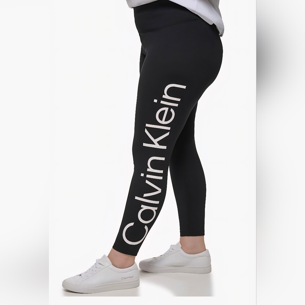 Calvin Klein Black Leggings Stretchy Athletic Wear NWT MEDIUM WOMEN - Picture 11 of 11